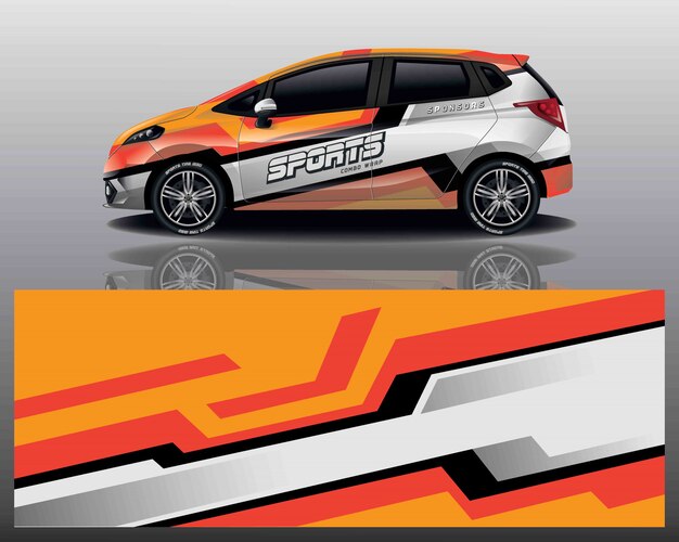 diseño de envoltura de calcomanías para automóviles