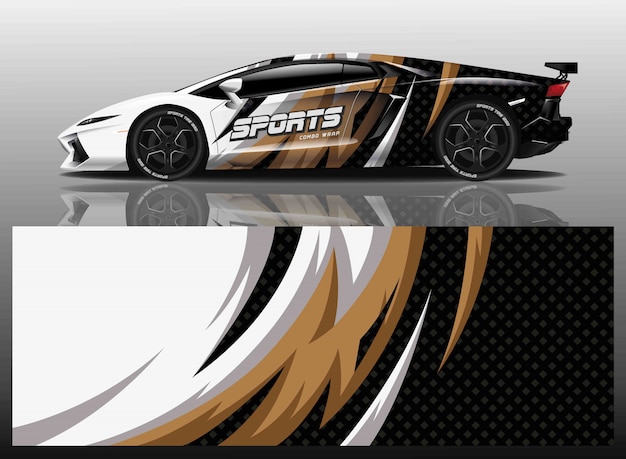 diseño de envoltura de calcomanías para automóviles