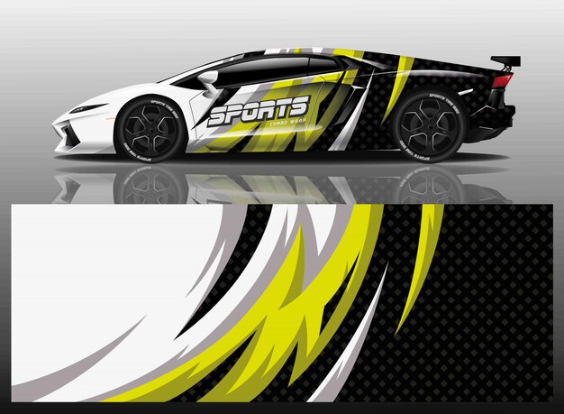 diseño de envoltura de calcomanías para automóviles