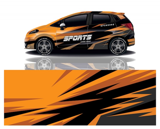 diseño de envoltura de calcomanías para automóviles