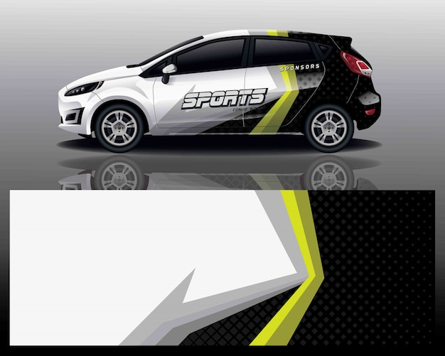 diseño de envoltura de calcomanías para automóviles
