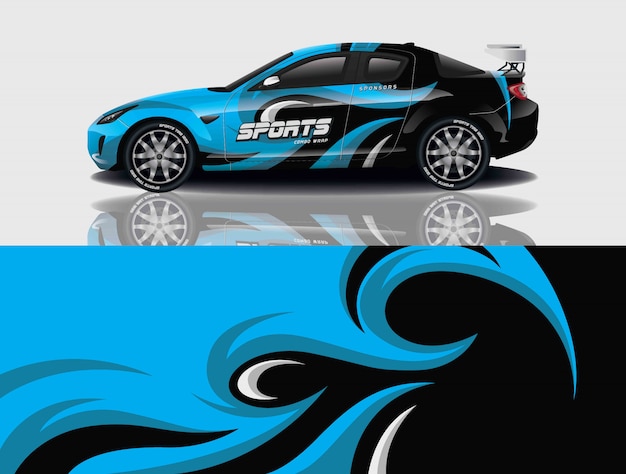 diseño de envoltura de calcomanías para automóviles