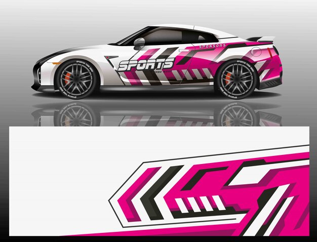 diseño de envoltura de calcomanías para automóviles