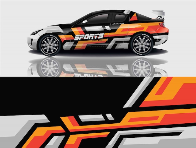 diseño de envoltura de calcomanías para automóviles