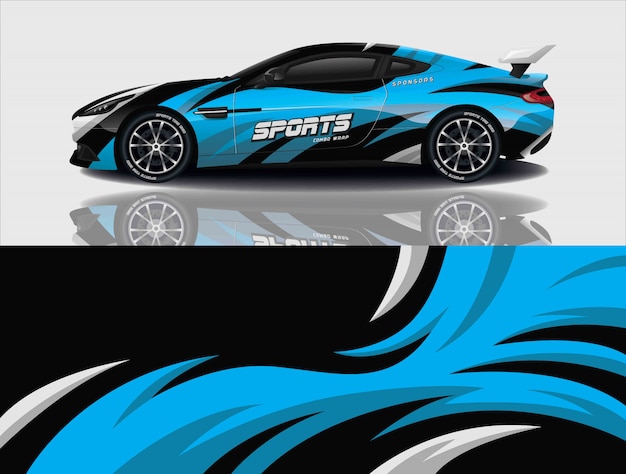 diseño de envoltura de calcomanías para automóviles