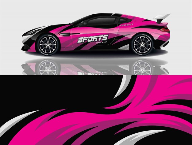 diseño de envoltura de calcomanías para automóviles