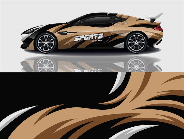 diseño de envoltura de calcomanías para automóviles