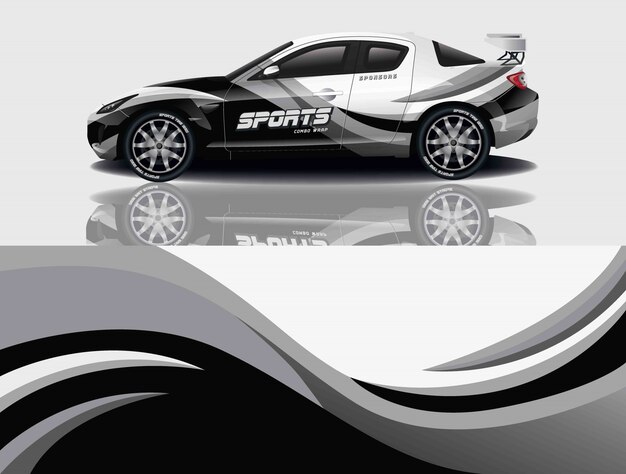 diseño de envoltura de calcomanías para automóviles