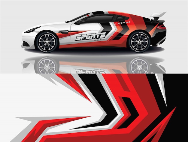 diseño de envoltura de calcomanías para automóviles