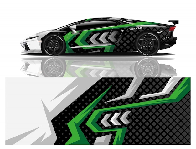 diseño de envoltura de calcomanías para automóviles