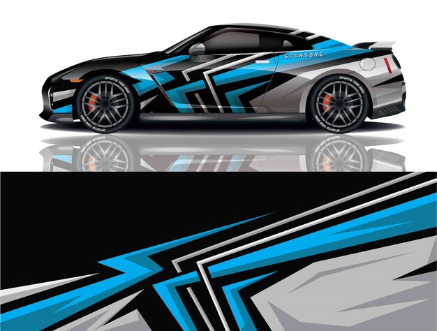 diseño de envoltura de calcomanías para automóviles