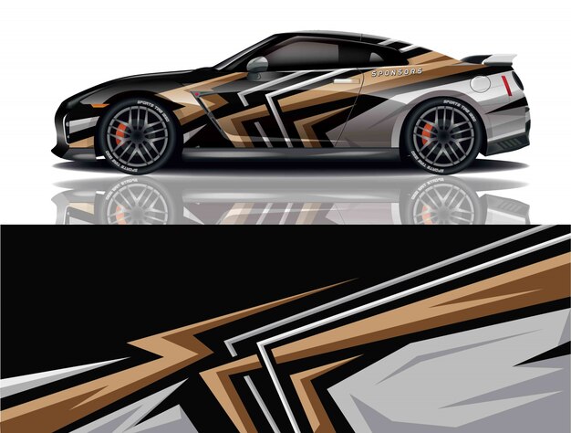 diseño de envoltura de calcomanías para automóviles