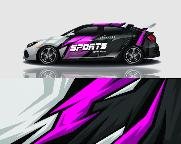 diseño de envoltura de calcomanías para automóviles