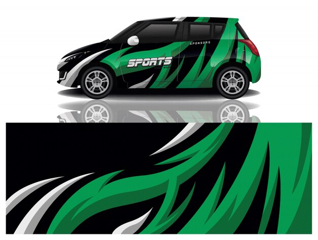 diseño de envoltura de calcomanías para automóviles