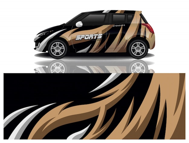 diseño de envoltura de calcomanías para automóviles