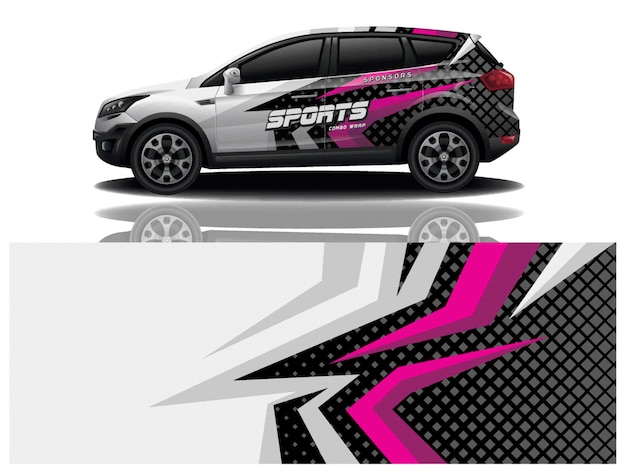 diseño de envoltura de calcomanías para automóviles