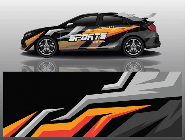 diseño de envoltura de calcomanías para automóviles