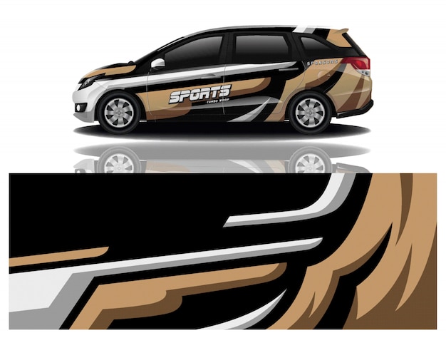 diseño de envoltura de calcomanías para automóviles