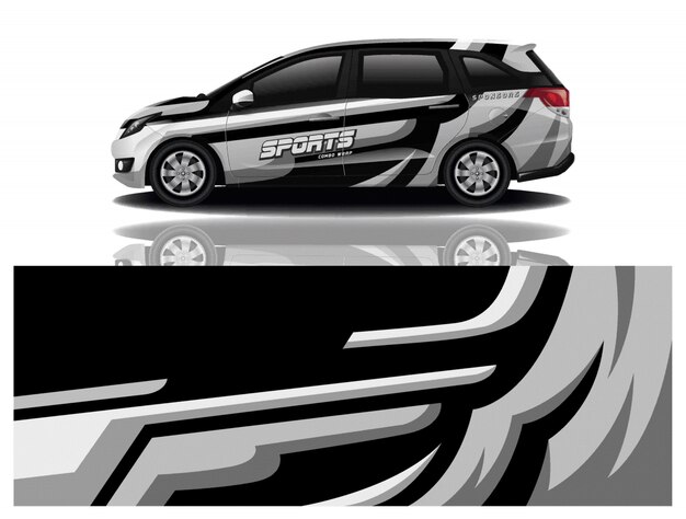 diseño de envoltura de calcomanías para automóviles