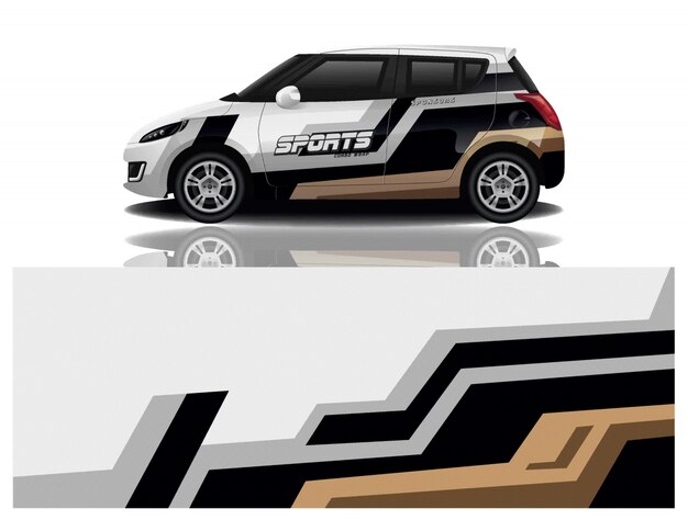diseño de envoltura de calcomanías para automóviles