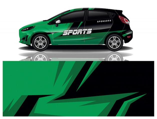 diseño de envoltura de calcomanías para automóviles
