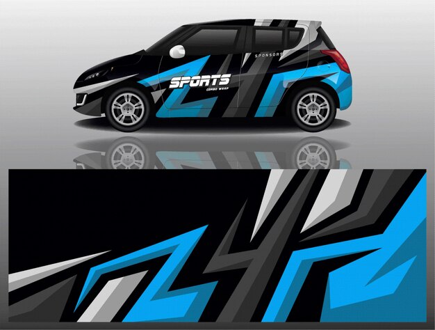 diseño de envoltura de calcomanías para automóviles