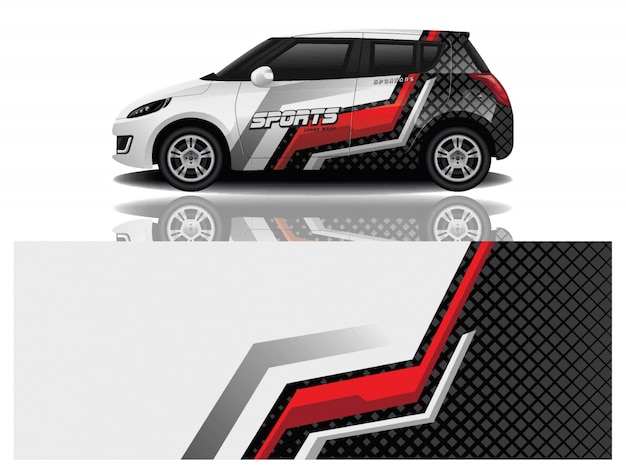 diseño de envoltura de calcomanías para automóviles