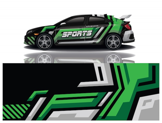 diseño de envoltura de calcomanías para automóviles