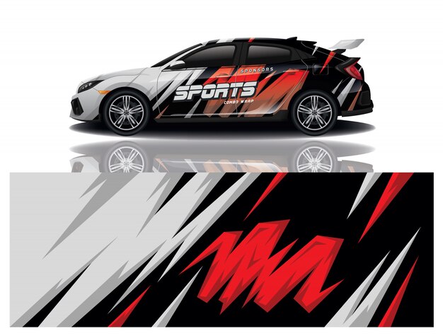 diseño de envoltura de calcomanías para automóviles