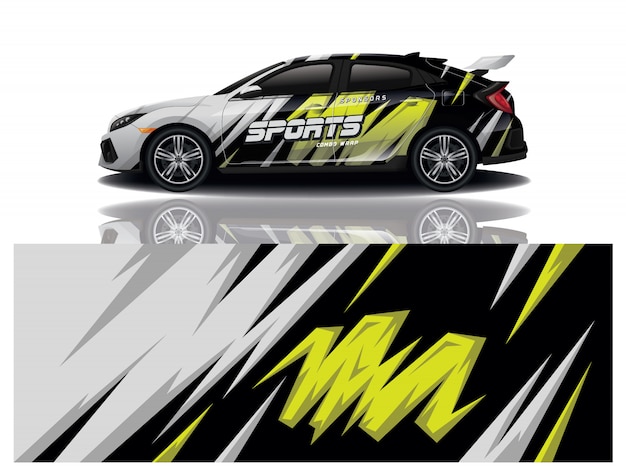 diseño de envoltura de calcomanías para automóviles