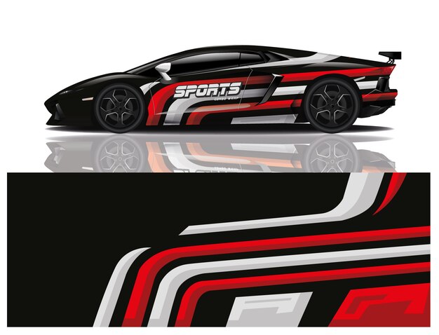 diseño de envoltura de calcomanías para automóviles