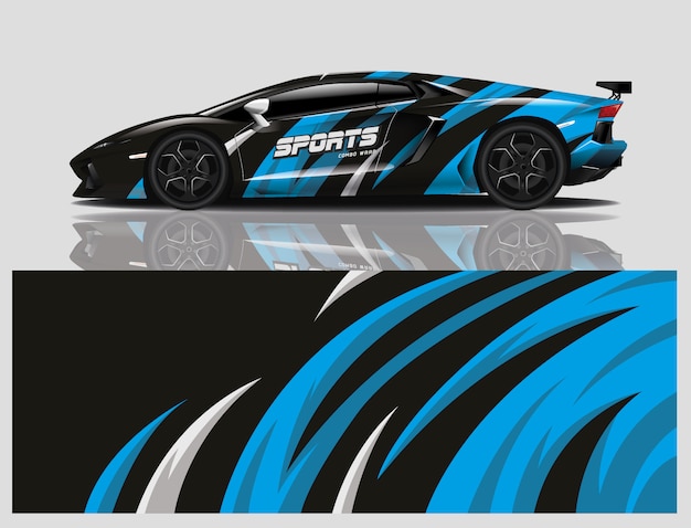 diseño de envoltura de calcomanías para automóviles
