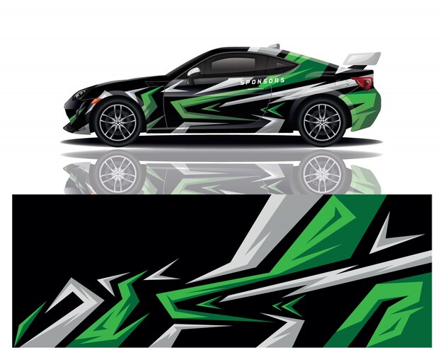 diseño de envoltura de calcomanías para automóviles
