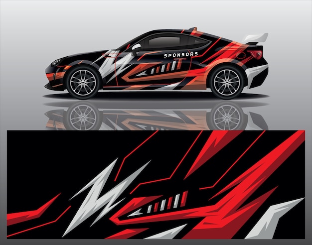 diseño de envoltura de calcomanías para automóviles