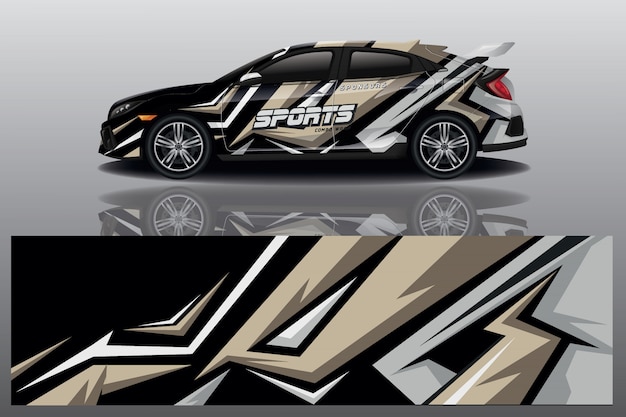 diseño de envoltura de calcomanías para automóviles