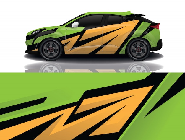 diseño de envoltura de calcomanías para automóviles
