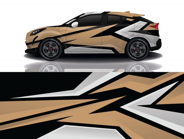 diseño de envoltura de calcomanías para automóviles