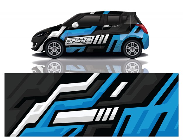 diseño de envoltura de calcomanías para automóviles