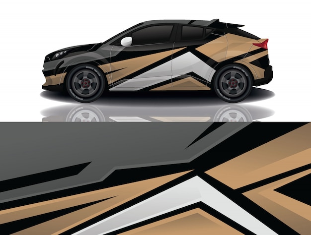 diseño de envoltura de calcomanías para automóviles