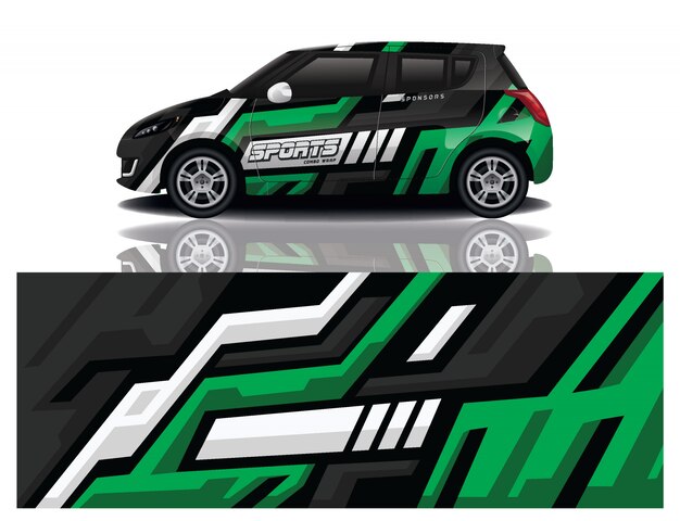 diseño de envoltura de calcomanías para automóviles