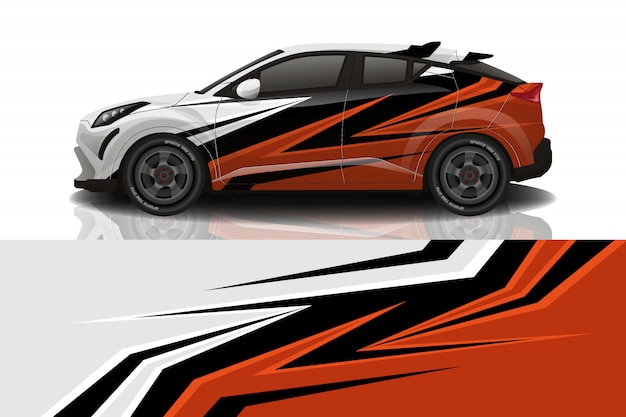 diseño de envoltura de calcomanías para automóviles