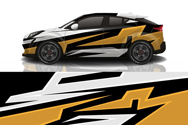 diseño de envoltura de calcomanías para automóviles