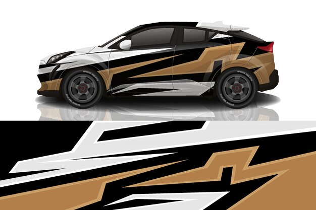 diseño de envoltura de calcomanías para automóviles