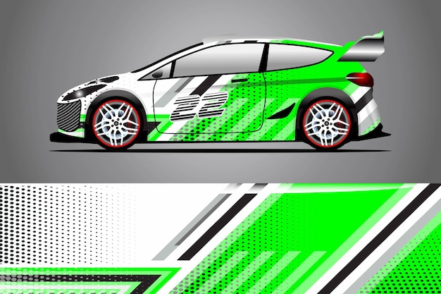 Vector diseño de envoltura de calcomanías para automóviles