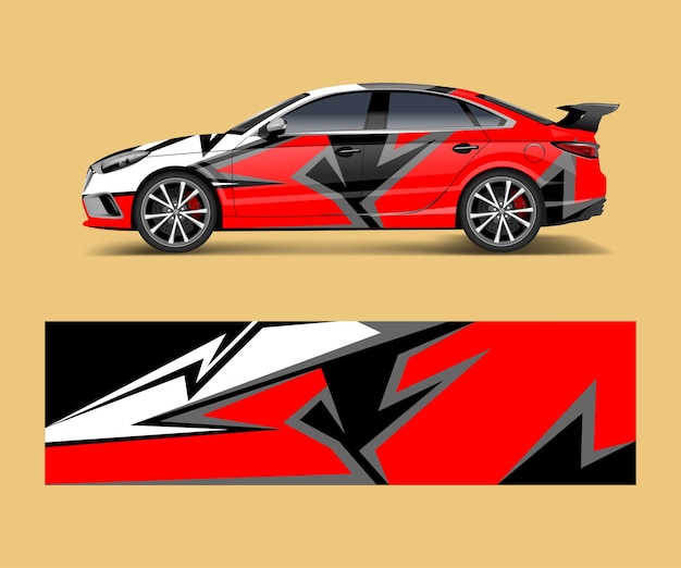 Diseño de envoltura de carreras de autos deportivos diseño vectorial vector gráfico de carreras abstracto para diseño de envoltura de autos deportivos