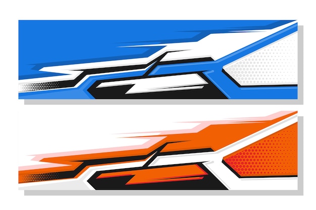 Diseño de envoltura de coche de carreras gráfico vectorial diseños de kit de fondo de carreras de raya abstracta para envoltura