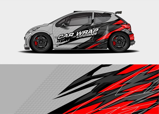 Diseño de envoltura de coche editable