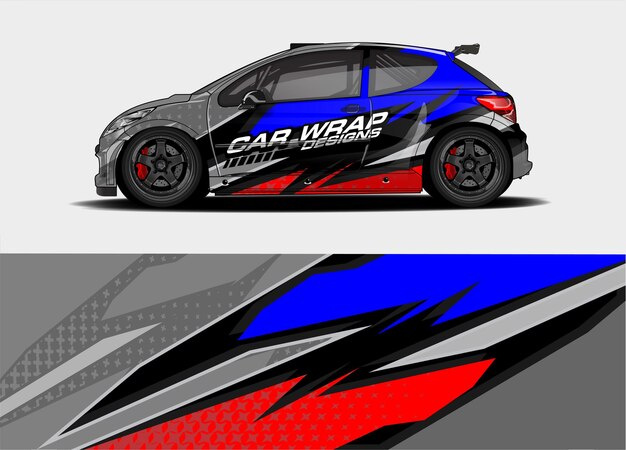Diseño de envoltura de coche editable