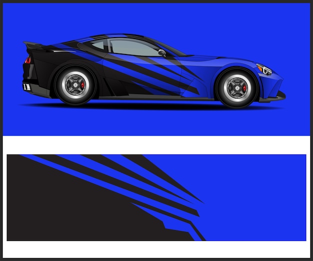 diseño de envoltura de coche vector abstracto grunge raya para diseño de envoltura