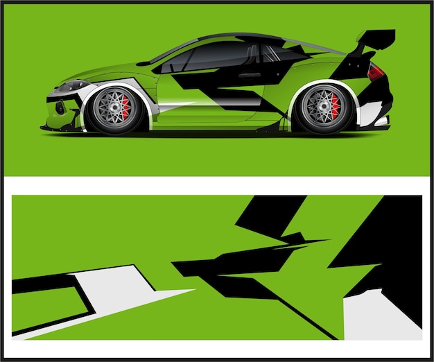 Diseño de envoltura para coches de carreras